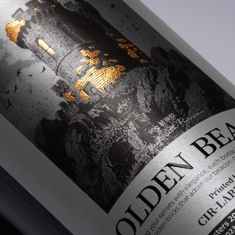 3D Gilding of Red Wine