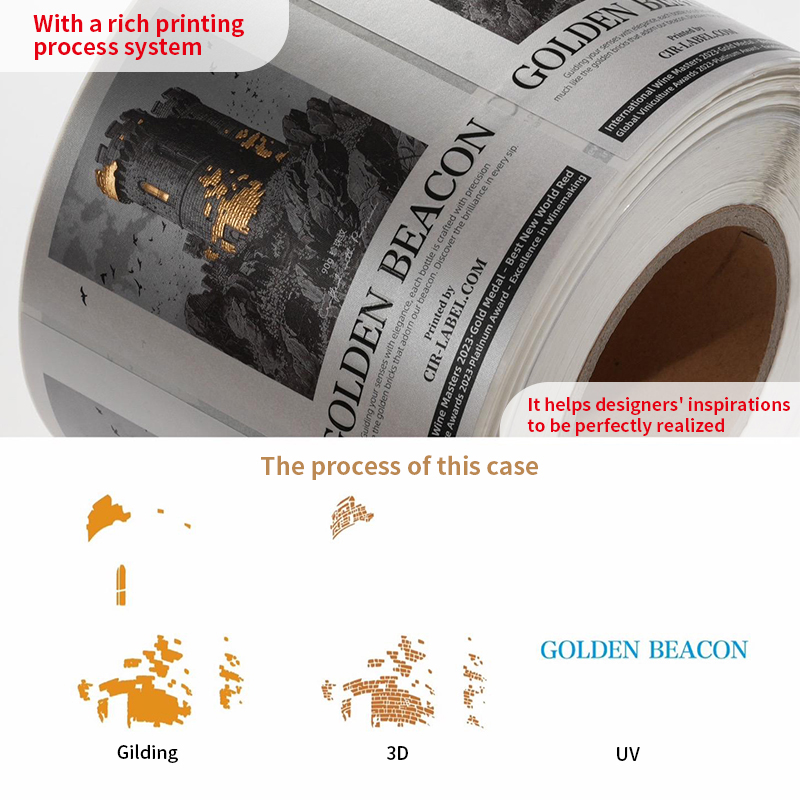 3D Gilding of Red Wine